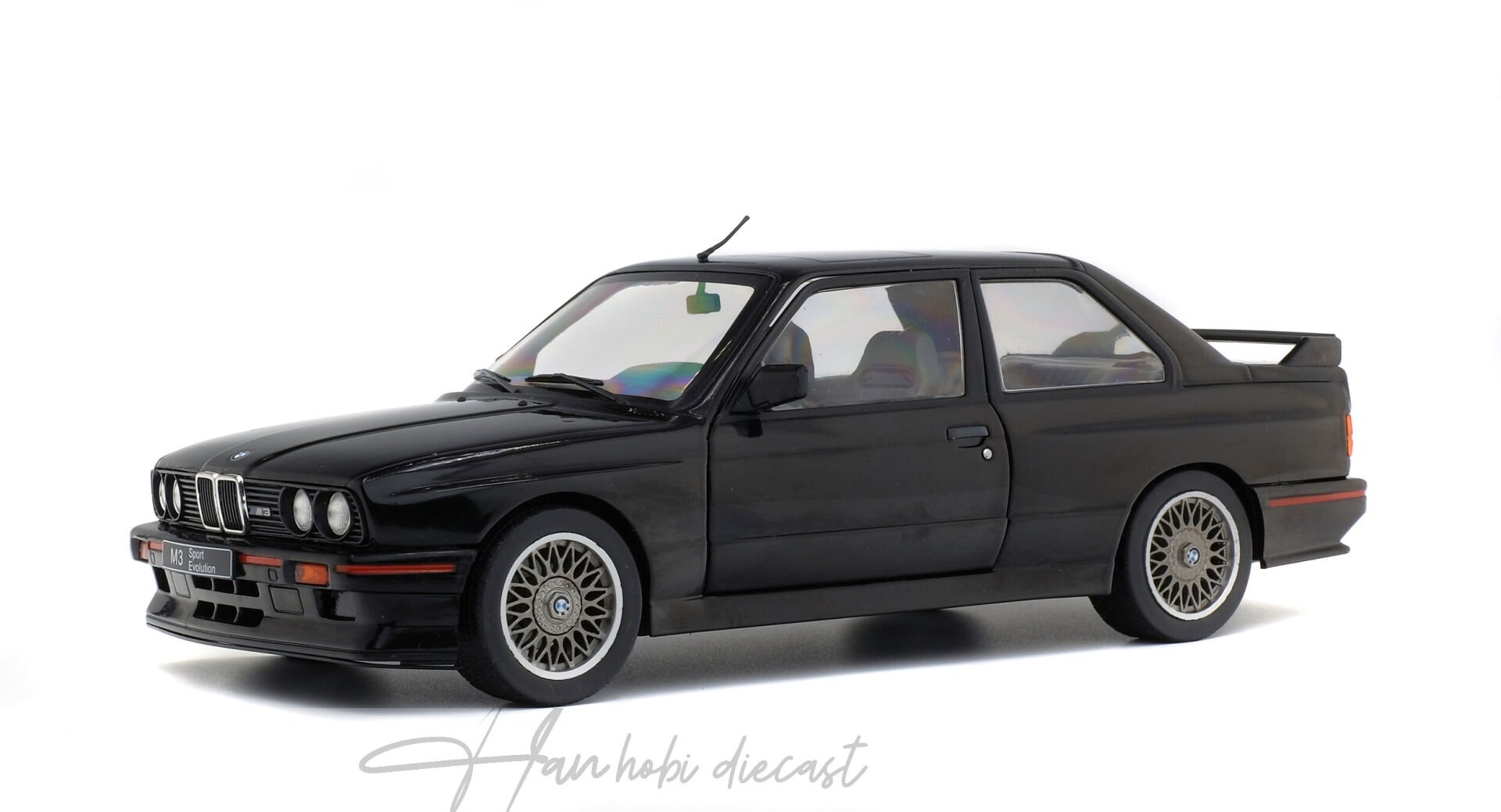 BMW E30 M3 Black 1986 Solido 1:18 Diecast