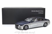 Mercedes Benz Maybach S680 Blue Silver Almost real 1:18