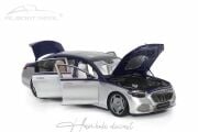 Mercedes Benz Maybach S680 Blue Silver Almost real 1:18