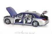 Mercedes Benz Maybach S680 Blue Silver Almost real 1:18