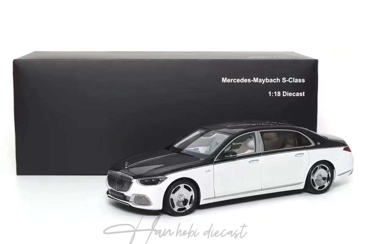 Mercedes Benz Maybach S class Black-White Almost real 1:18