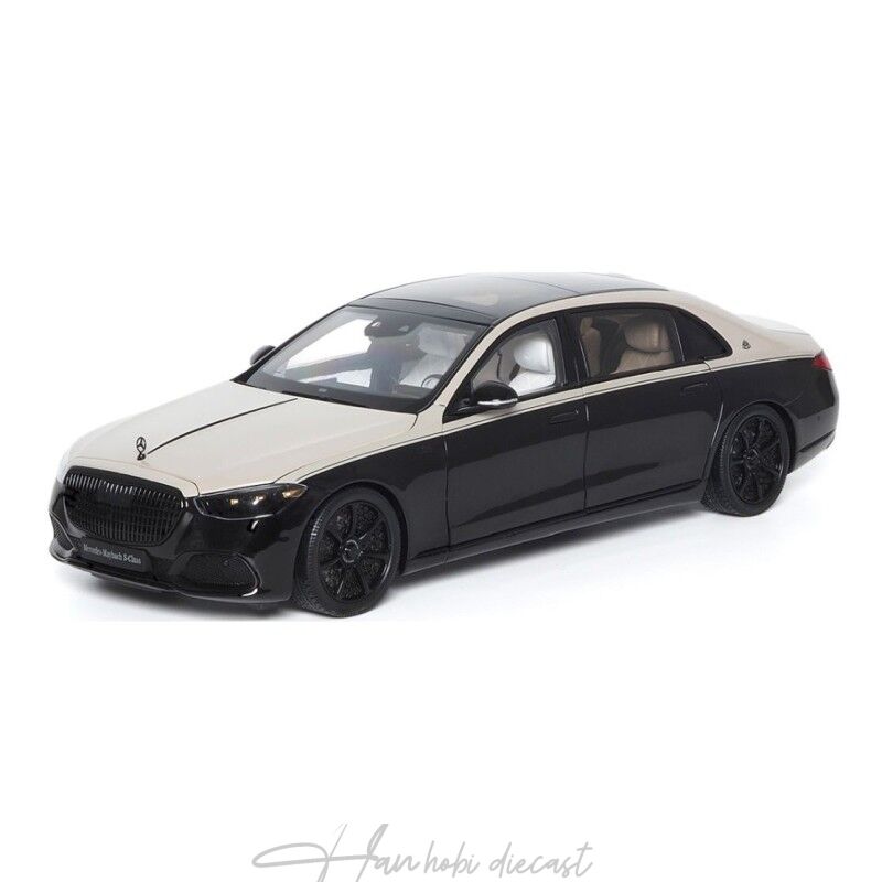 Mercedes Benz Maybach S class Night seri Mojave silver - Onyx Black  Almost real  1:18 Diecast
