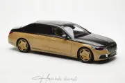 Mercedes Benz Maybach S class Gold-Black Almost real 1:18