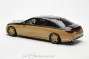 Mercedes Benz Maybach S class Gold-Black Almost real 1:18