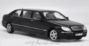 Mercedes Benz S600 PULMAN BLACK SunStar 1:18 Diecast