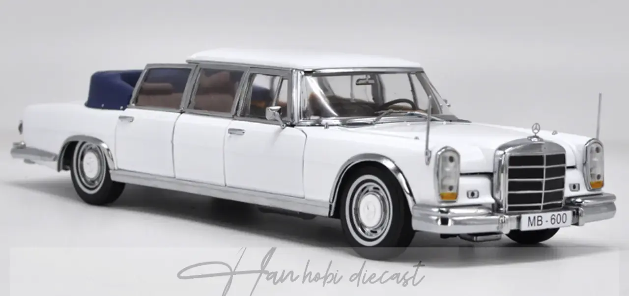 Mercedes Benz S600 PULLMAN Convortible White  Sun Star  1:18 Diecast