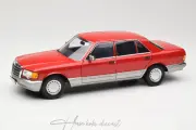 Mercedes Benz 560 sel W126 1987 Red Norev 1:18 Diecast