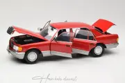 Mercedes Benz 560 sel W126 1987 Red Norev 1:18 Diecast