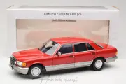 Mercedes Benz 560 sel W126 1987 Red Norev 1:18 Diecast