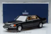 Mercedes Benz 560 sel W126 1991 Black Norev 1:18 Diecast