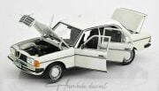 Mercedes Benz 200 W123 1982 White Norev 1:18 Diecast