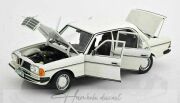Mercedes Benz 200 W123 1982 White Norev 1:18 Diecast