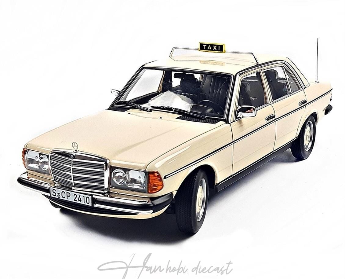 Mercedes Benz 200 Taxi  W123 1980 1:18 Diecast