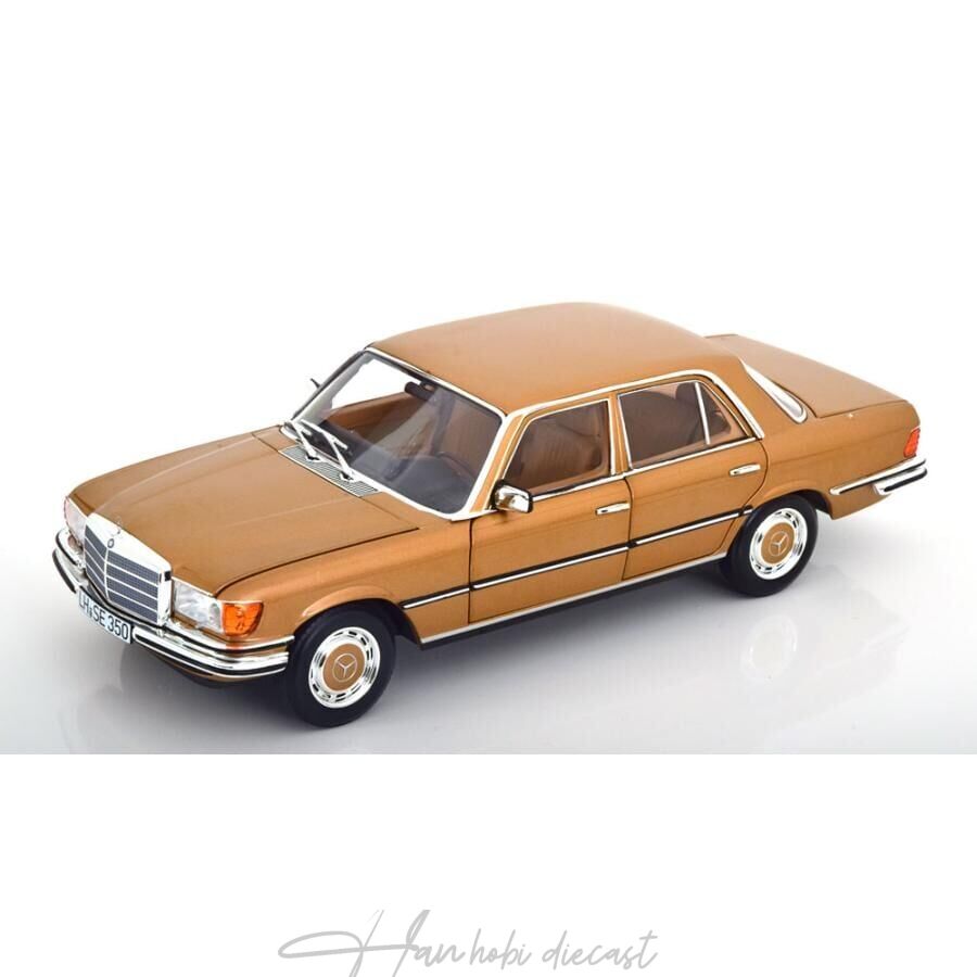 Mercedes Benz  350 Se W116 1973  Gold  Norev  1:18 Diecast