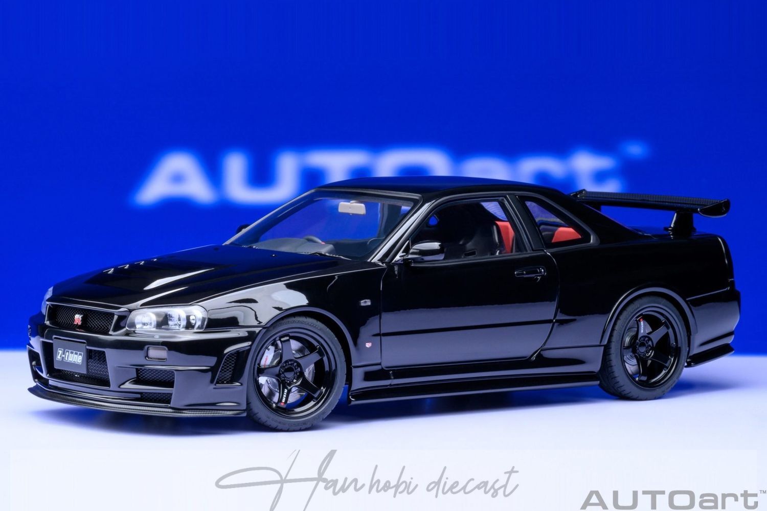 Nissan Skyline (GT-R )R34 Z Tune Black  Autoart  1:18 Resin