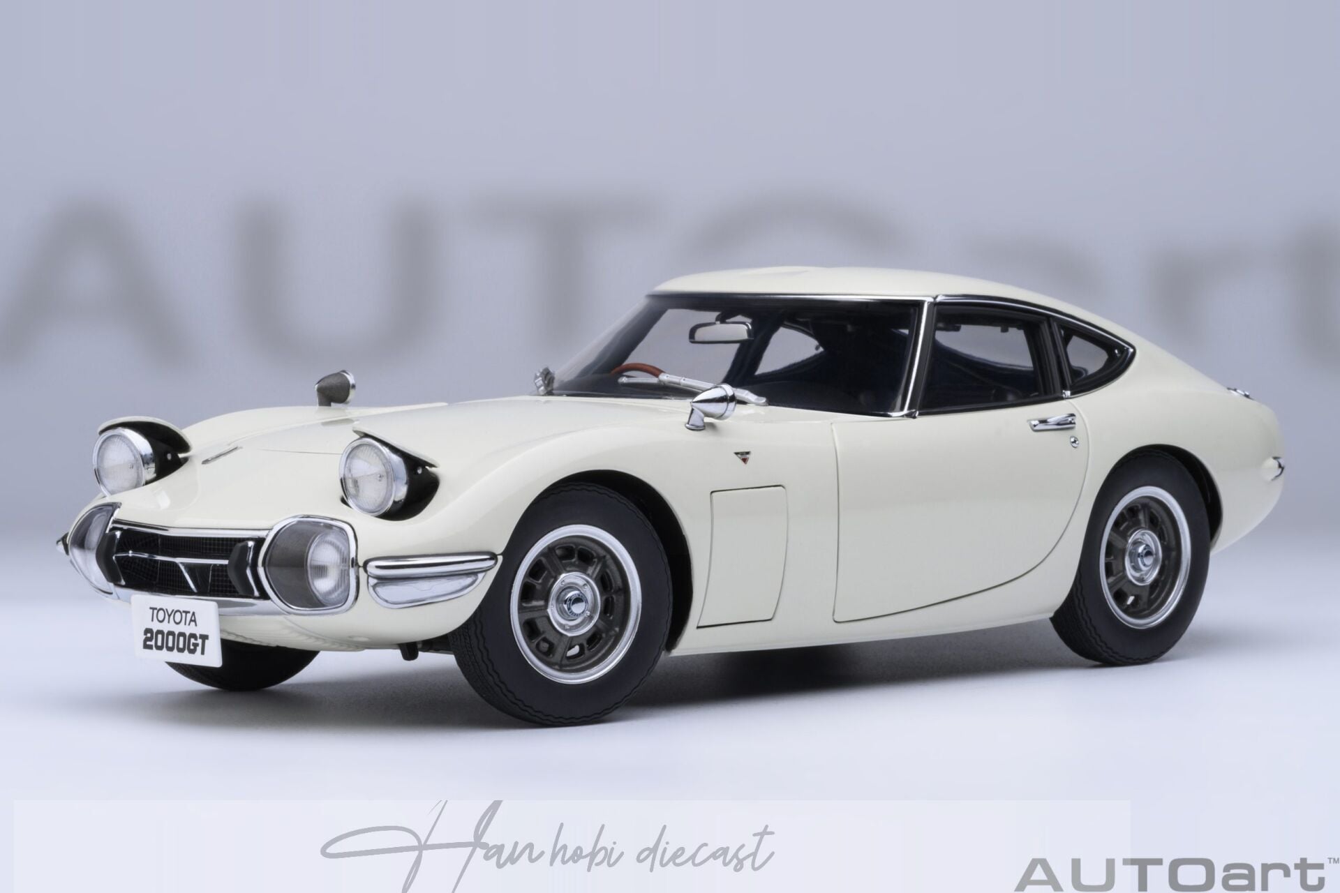 Toyota 2000 Gt 1967 White Autoart 1:18 Diecast