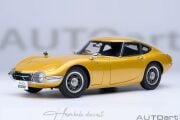 Toyota 2000 Gt 1967 Yellow Autoart 1:18 Diecast