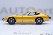Toyota 2000 Gt 1967 Yellow Autoart 1:18 Diecast
