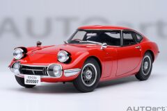 Toyota 2000 Gt 1967 Red Autoart 1:18 Diecast