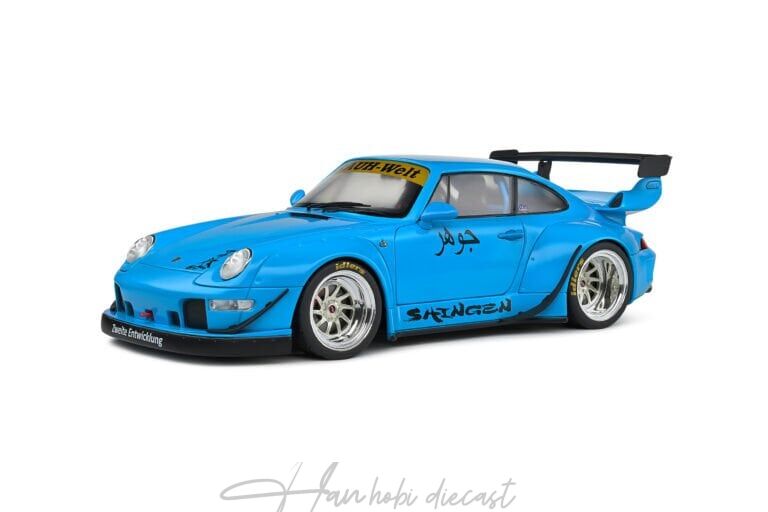 Porsche RWB Body Kit Shingen  2018 Blue Solido  1:18 Diecast