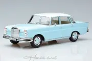 Mercedes Benz 220 S W111 Blue 1965  Norev 1:18 Diecast