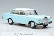 Mercedes Benz 220 S W111 Blue 1965  Norev 1:18 Diecast