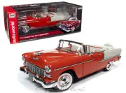 Chevrolet Bel air Convertible Red White Autoworld 1:18
