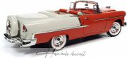 Chevrolet Bel air Convertible Red White Autoworld 1:18