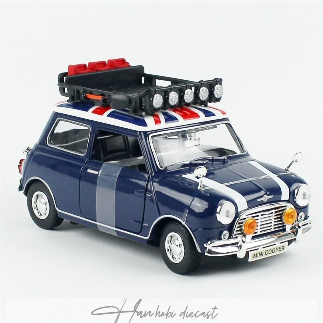 Minicooper Classic 1961 Blue- White Motormax 1:18