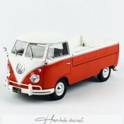Volkswagen T1 Pickup 1950 Orange - White Solido 1:18 Diecast