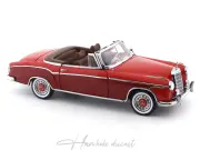Mercedes Benz 220 SE Cabriolet 1960 W128 Red Sunstar 1:18