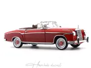 Mercedes Benz 220 SE Cabriolet 1960 W128 Red Sunstar 1:18