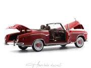 Mercedes Benz 220 SE Cabriolet 1960 W128 Red Sunstar 1:18