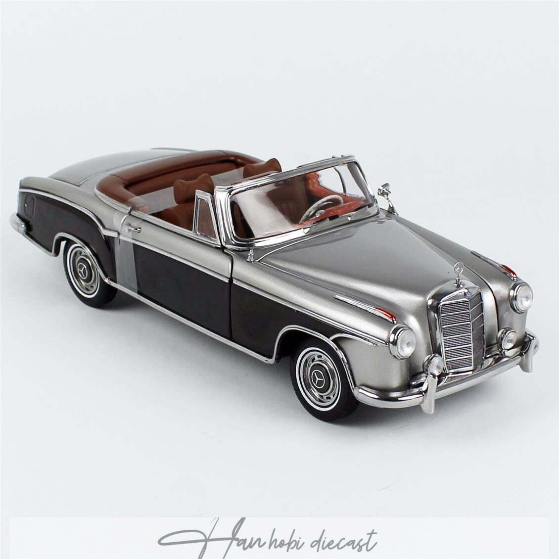 Mercedes Benz 220 SE Cabriolet 1960 W128 Grey-Silver Sunstar