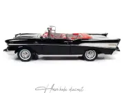 Chevrolet Bel-air Convertible JAMES BOND 07 DR No Black 1957 Autoworld 1:18 Diecast