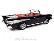 Chevrolet Bel-air Convertible JAMES BOND 07 DR No Black 1957 Autoworld 1:18 Diecast