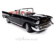 Chevrolet Bel-air Convertible JAMES BOND 07 DR No Black 1957 Autoworld 1:18 Diecast