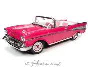 Chevrolet Bel-air Cabriolet 1957  Convertible Pink Autoworld 1:18