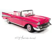 Chevrolet Bel-air Cabriolet 1957  Convertible Pink Autoworld 1:18
