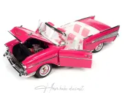 Chevrolet Bel-air Cabriolet 1957  Convertible Pink Autoworld 1:18