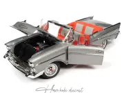 Chevrolet Bel-air Cabriolet Sılver 1957 Autoworld 1:18