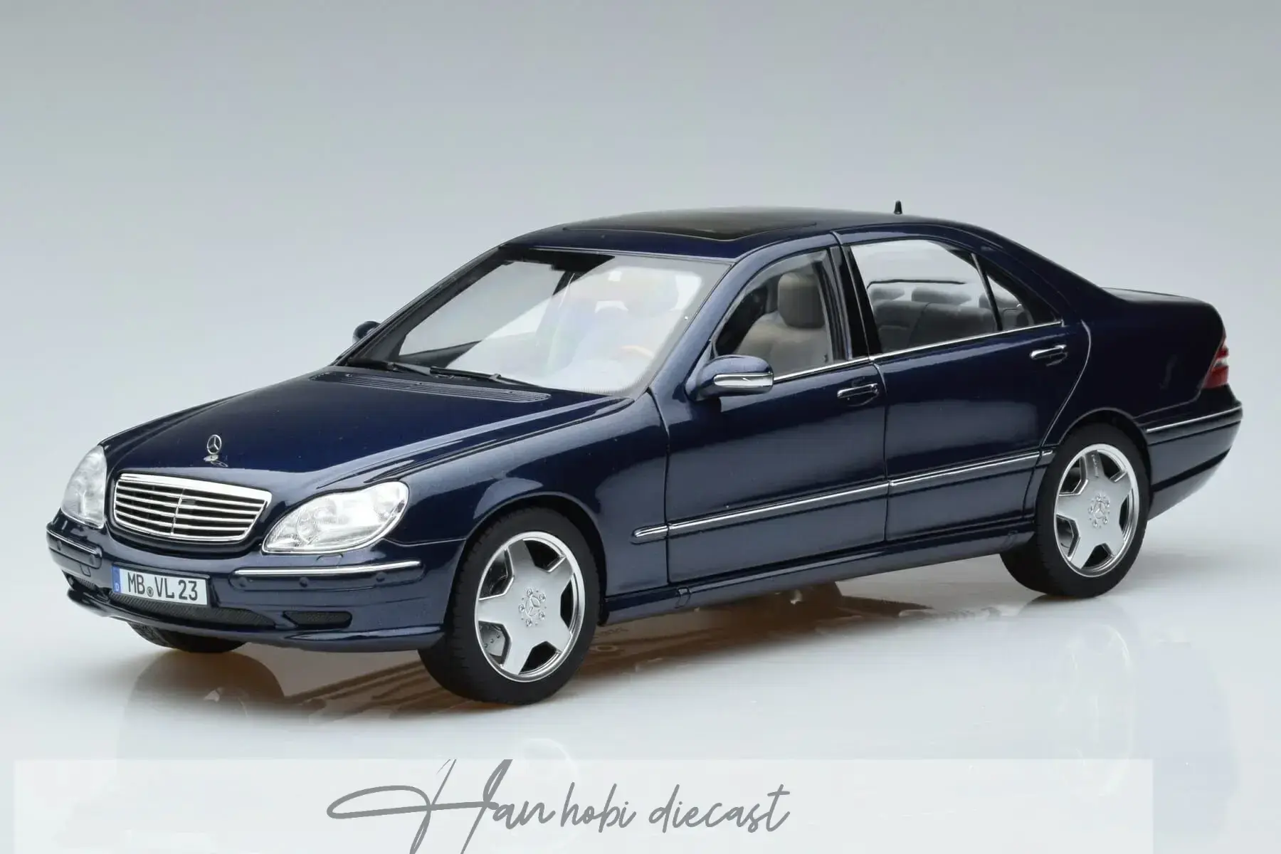 Mercedes Benz S55 Amg W220 2000 Blue Norev 1:18
