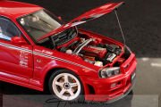 Nissan R34 G-TR Nismo R-Tune R1 Red Autoart Millennium 1:18 Diecast Model