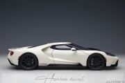 Ford Gt Heritage Edition Prototype White Autoart 1:18