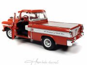 Chevy Cameo Pickup Truck 1957 Red-White  ( Miller hiğh life )  Autoworld 1:18 Diecast