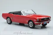 Ford Mustang Convertible 1966 Red Norev 1:18 Diecast