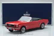 Ford Mustang Convertible 1966 Red Norev 1:18 Diecast