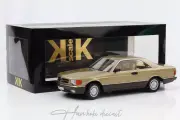 Mercedes Benz 500 Sec Coupe C126 Gold  Metallic 1987 KK Scale  1:18   Diecast