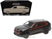 Bmw XM ( G09 ) Matt Black - Orange trim 2023 Minichamps 1:18 Diecast