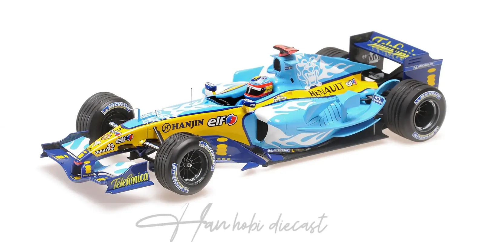 Renault F1 R25 Fernando Alanso GP 2005 Minichamps 1:18 Diecast